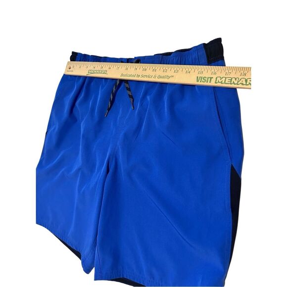 Nike Men’s Size L Blue & Black Swimwear Swim Trunks - Picture 6 of 11